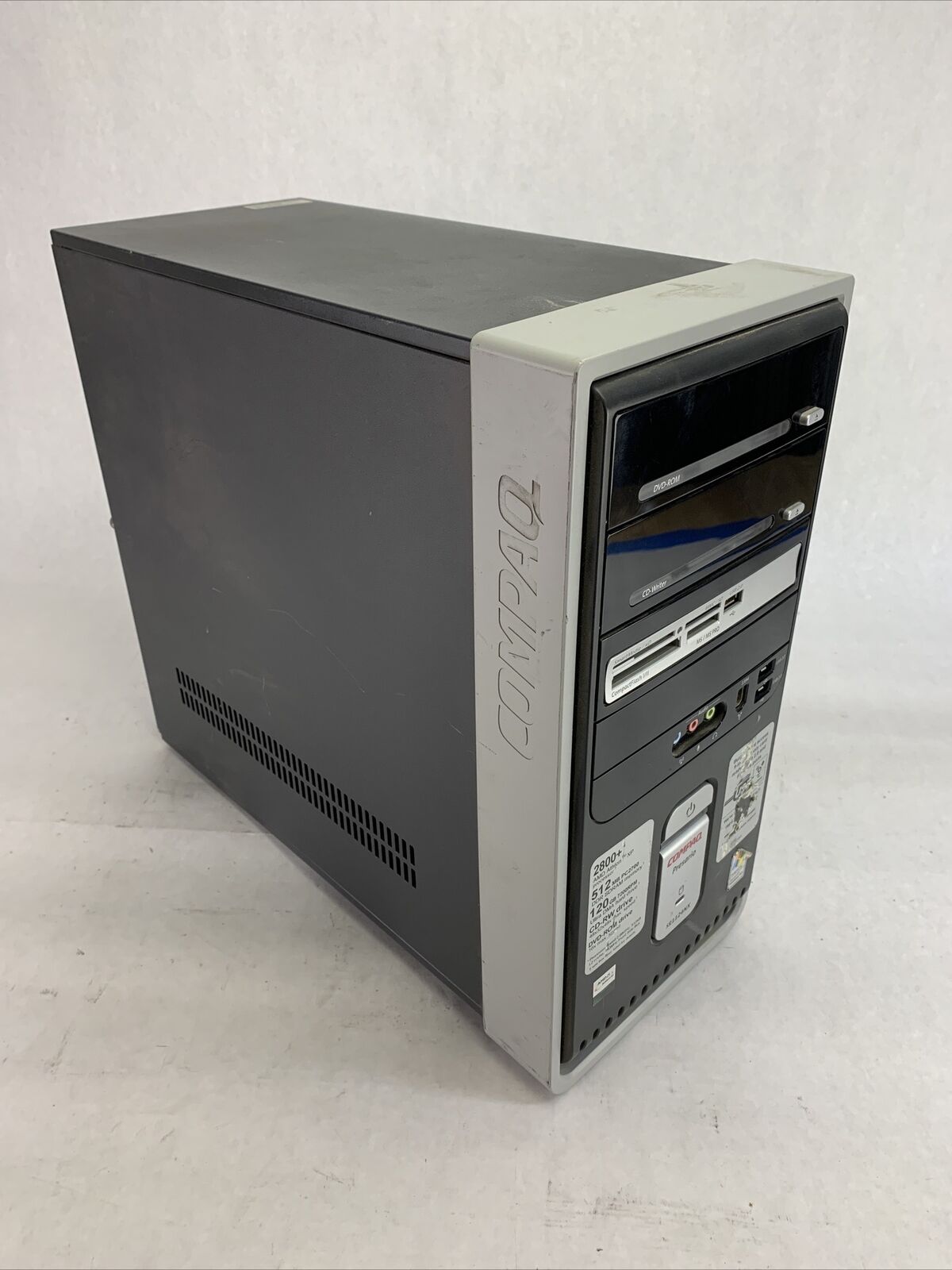 HP Presario SR1124NX MT AMD Athlon XP 2800 + 2.08GHz  1GB RAM No HDD No OS