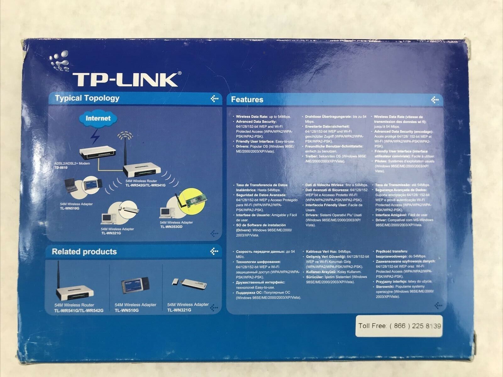 TP-Link 54M Wireless PCI Adapter TL-WN3533GD