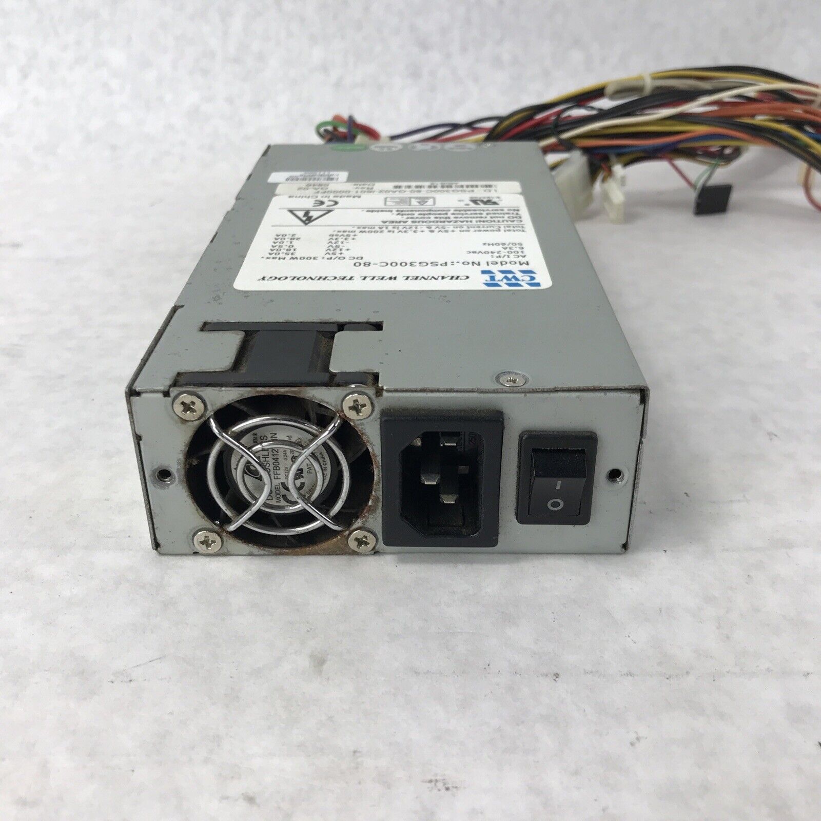 CWT PSG300C-80 Power Supply PSU 20-pin ATX Channel Well Technology