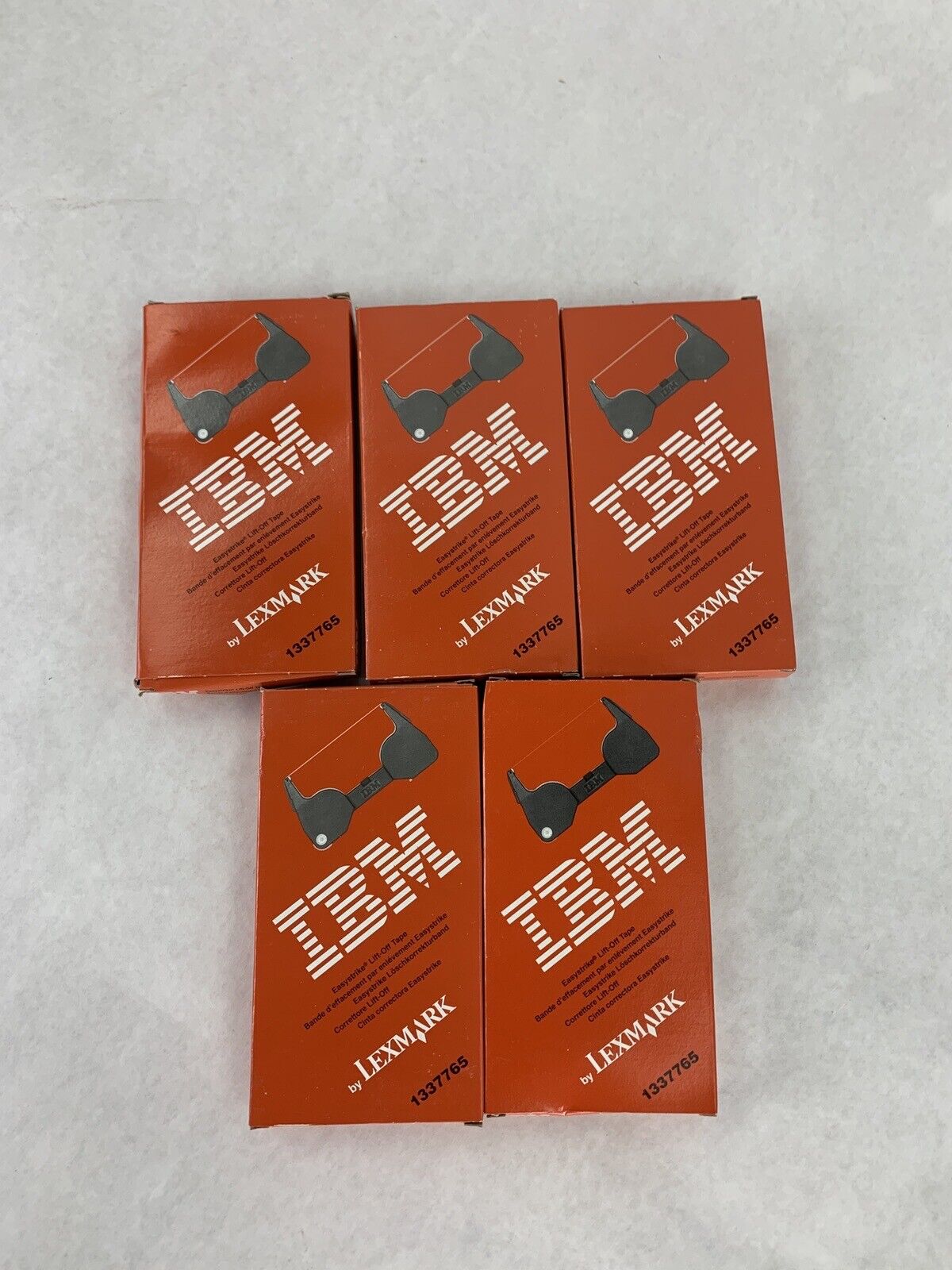 Lot Of 5 Vintage OEM IBM 1337765 Easystrike Lift-Off Tape Cassette