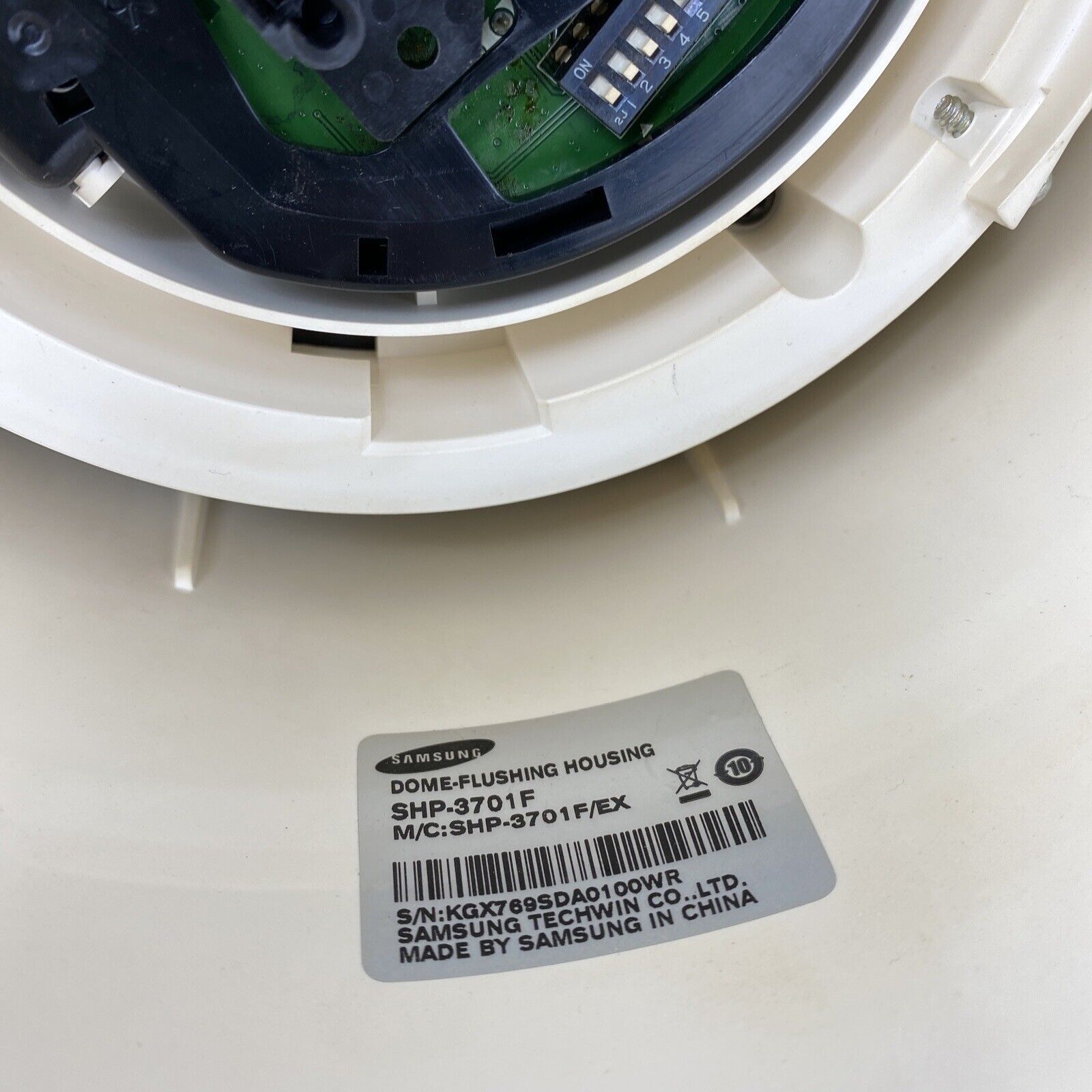 Hanwha SCP-2273N Digital Color PTZ Camera in SHP-3701F Dome-Flushing Housing