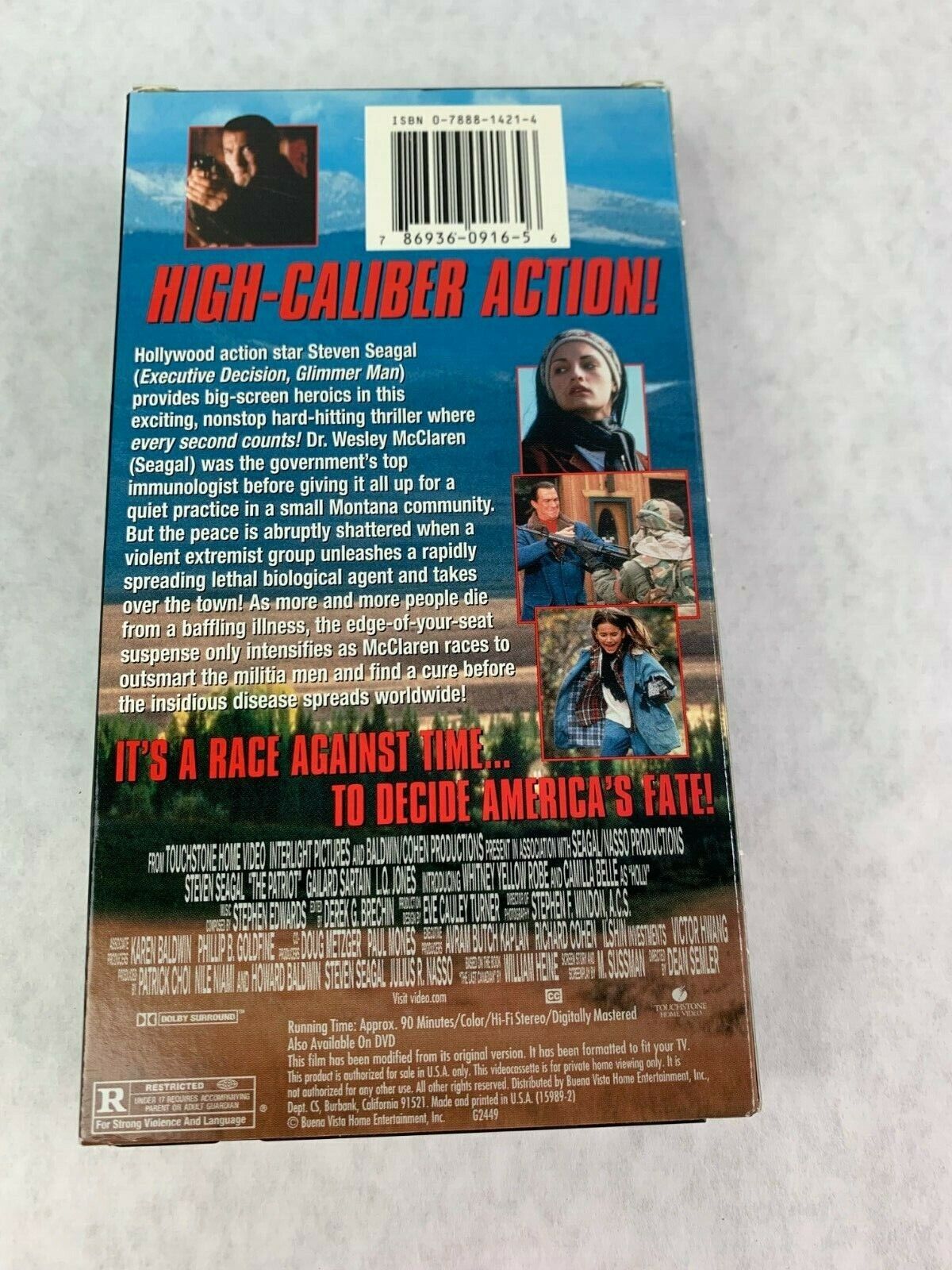 Vintage Classic The Patriot 1999 VHS Tape Movie Steven Seagal