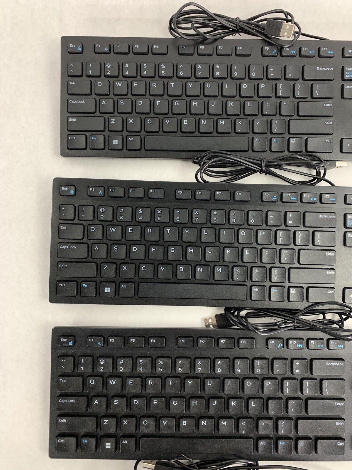 Lot 0f 5  Dell Wired Keyboard Black KB216