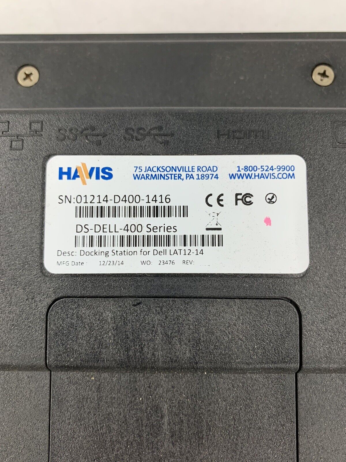 Havis DS-Dell-400 Series Docking Station