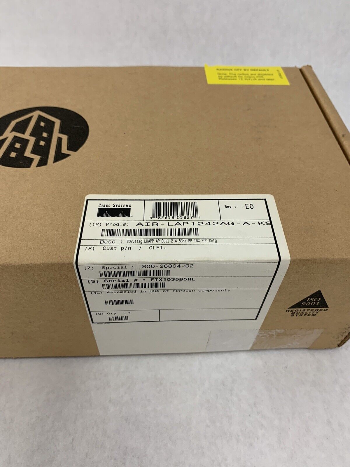 Cisco Aironet 1242AG Wireless Access Point AIR-LAP1242AG-A-K9