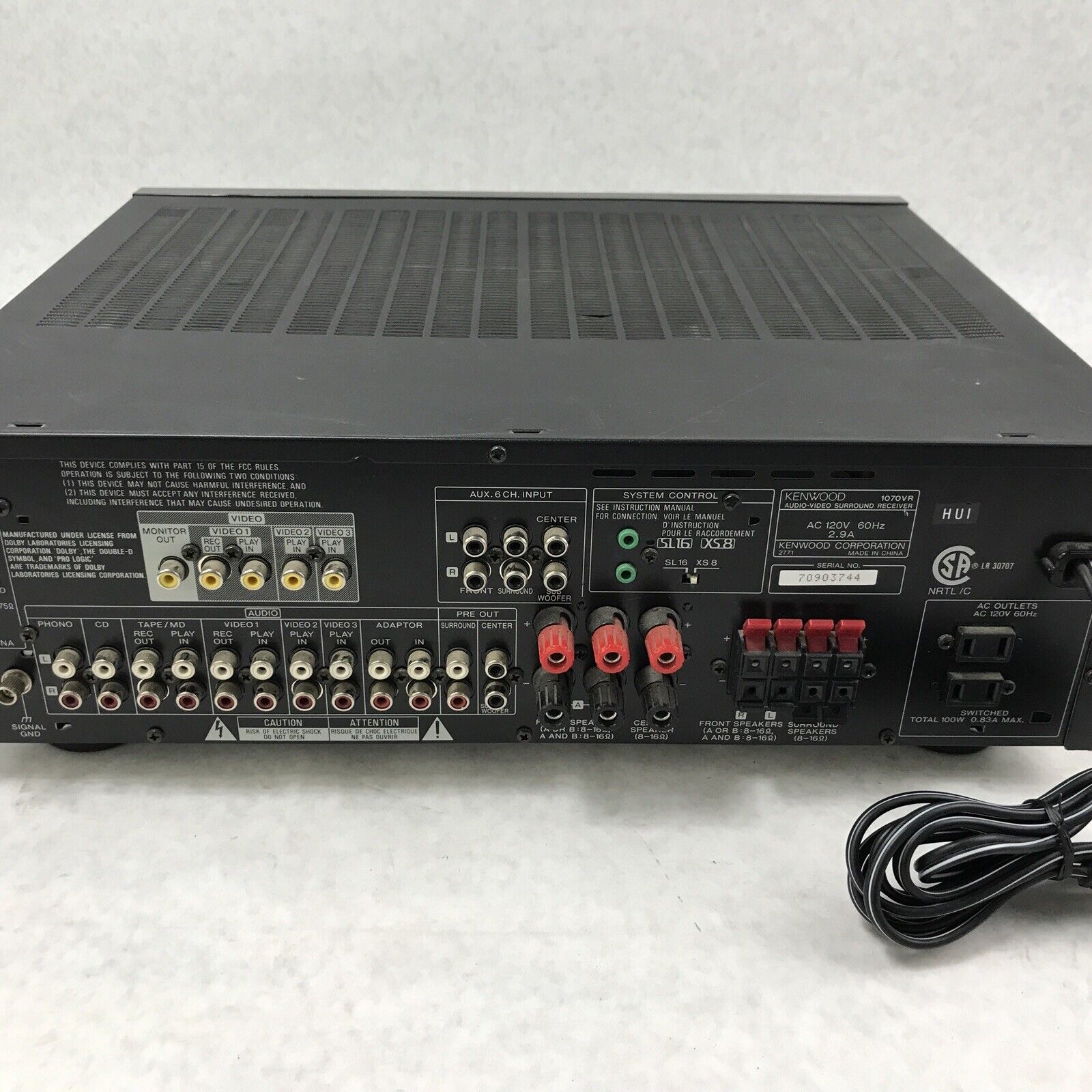 Kenwood A/V surround receiver. 1080 vr 2024