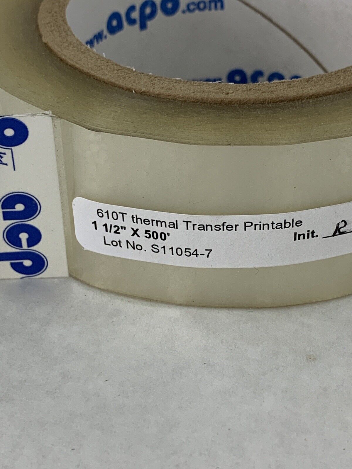 New ACPO 610T Thermal Transfer Printable Tape S11054-7