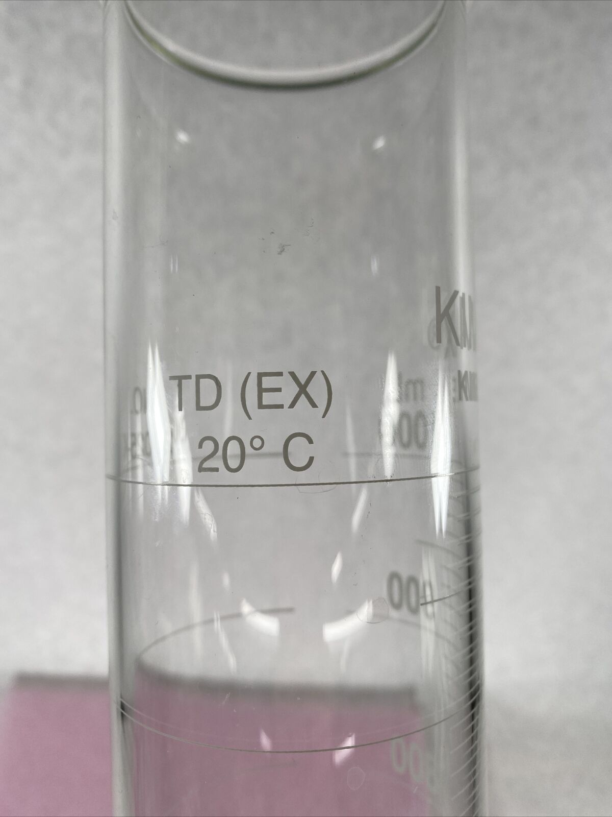 Kimble 20025-K Kimax Borosilicate Glass Metric Graduated Cylinder Hex 1000 mL