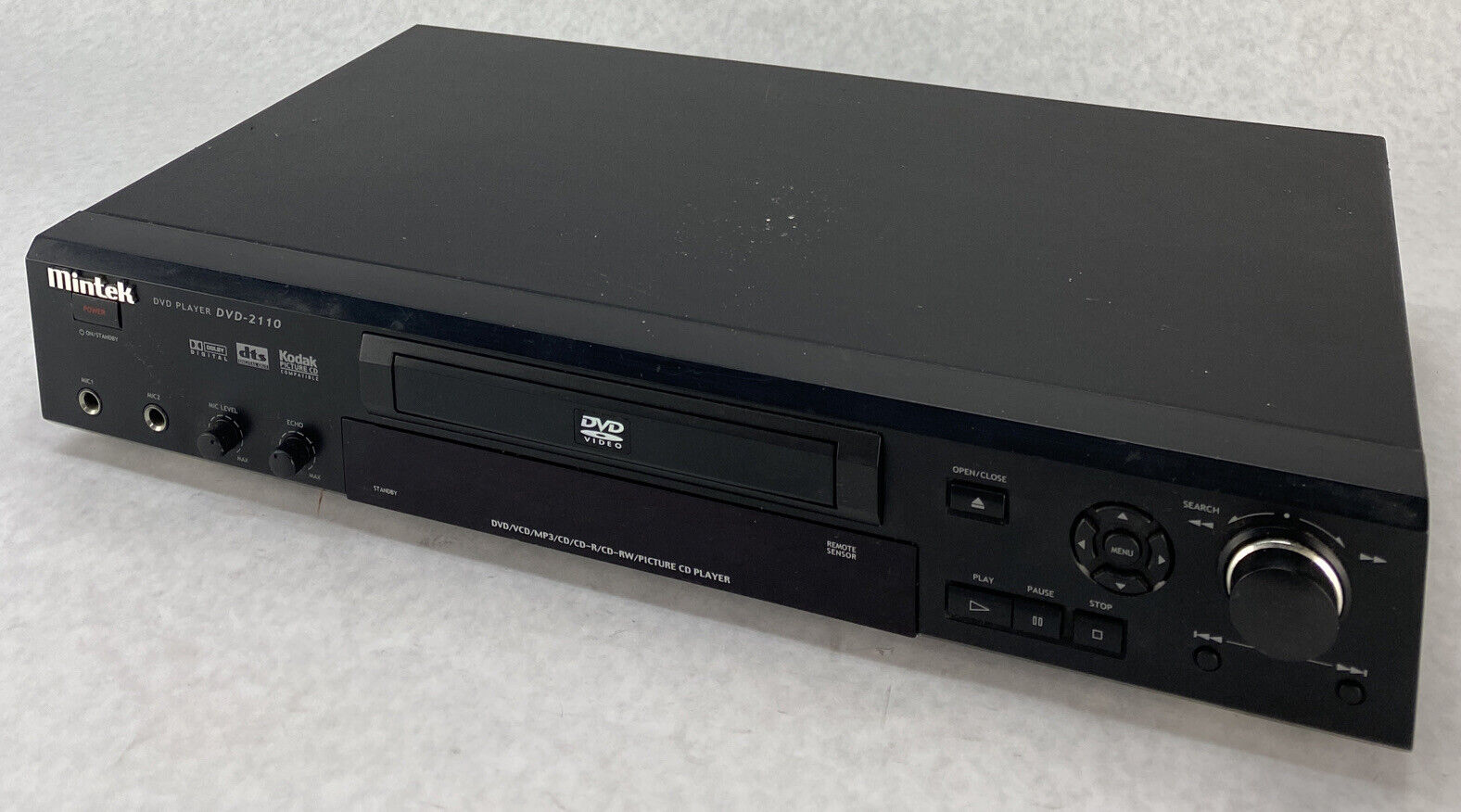 Mintek DVD-2110 DVD CD Player S-Video Component RCA NO REMOTE