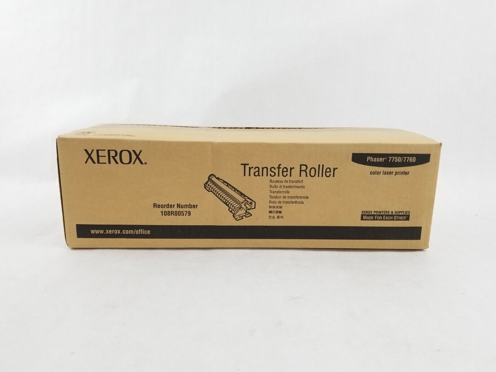 XEROX 108R00579 Transfer Roller Phaser 7750 7760 Color NEW Genuine Sealed in Box