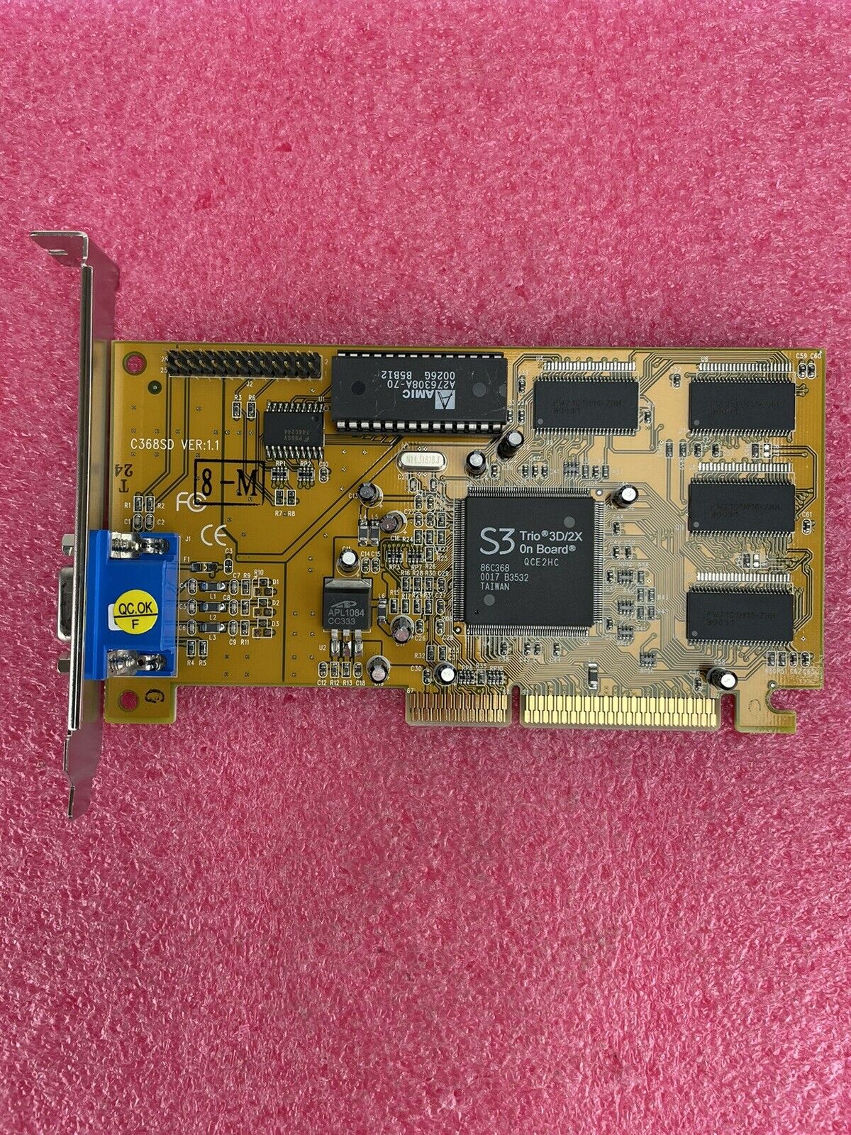 S3 Trio 3D/2X 86C368 AGP Video Card VGA