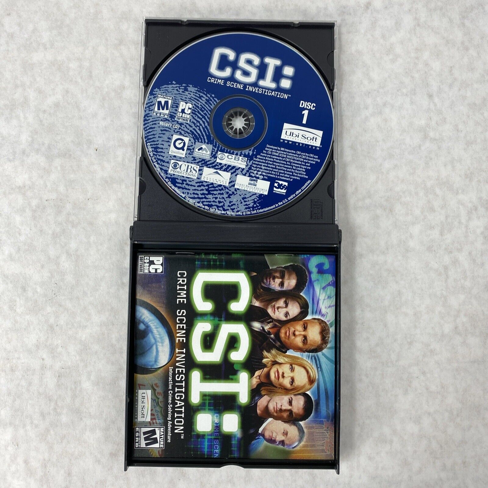 CSI Crime Scene Investigation 2003 PC Video Game by UbiSoft Rated M