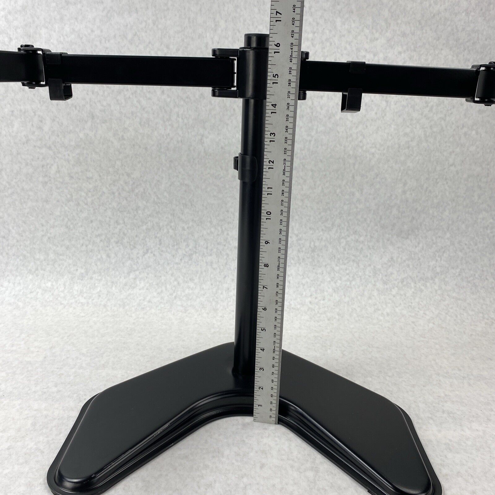 Wali MF002 Free Standing Fully Adjustable Dual LCD Monitor Desk Mount